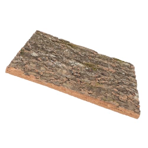 Happyyami Bark Background Board Backing Supply Reptile Tank Turtle Tank Decor for Lizard Reptiles Vivarium Reptile Cage Substrate Habitat Terrarium Indoor Supplies Cork Bark Cork Board