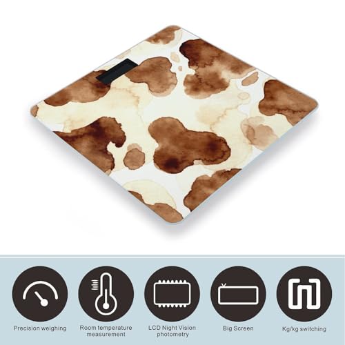 Báscula Digital de Baño con Estampado de Vaca Cocoa Cow miniatura 3