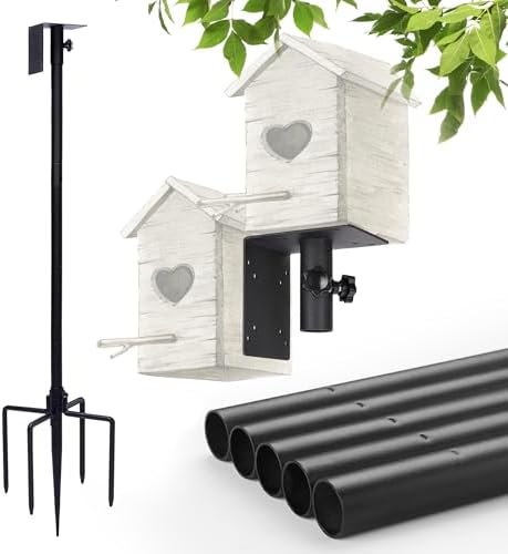 Amazon.com : Starbover Bird House Pole 58 Inch Firmly Adjustable Bird