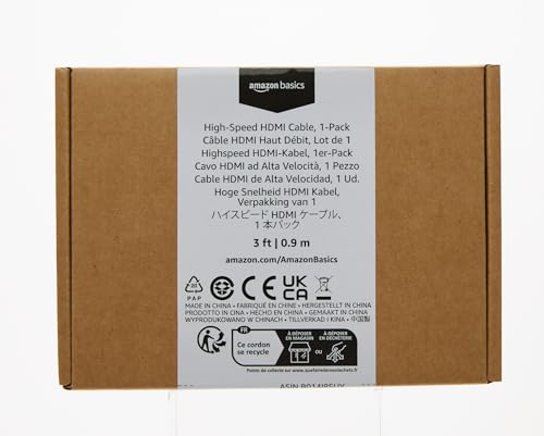 Amazon Basics HDMI-3FT-BLACK-1P High-Speed 4K Ultra Hd Hdmi 2.0 Cable/Cord thumb #8