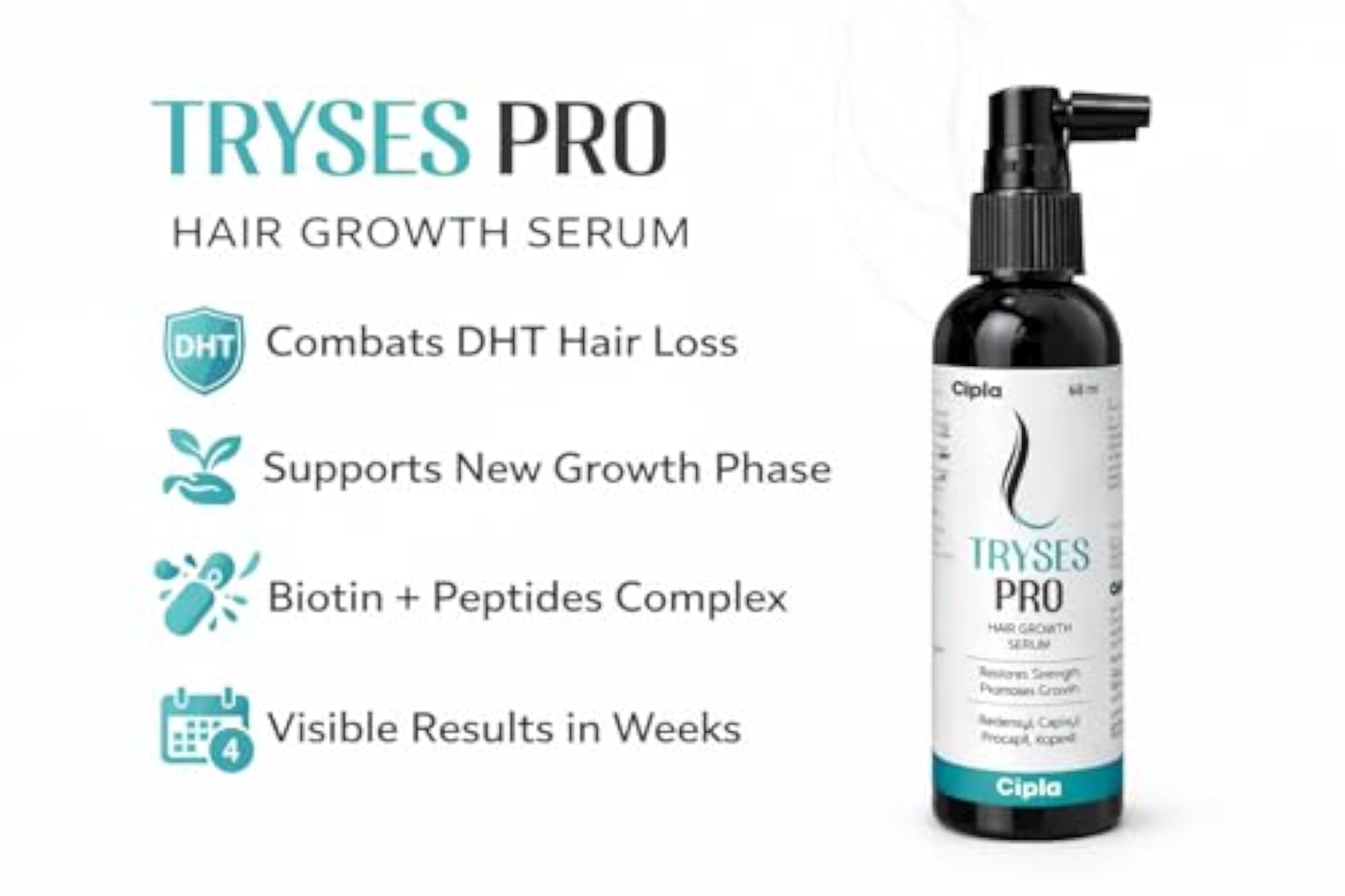Tryses Pro Hair Growth Serum, 60ml