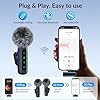 Microphone wireless,Microphone for iPhone & USB-C Plug, mini mics Wireless Microphones with Noise Reduction,mini microphone LED Display -wireless microphones Ideal for Vlog, TikTok & Content Creation #5