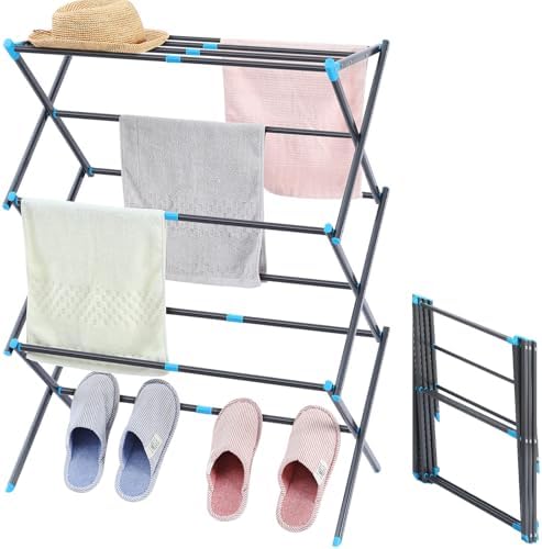 APEXCHASER Clothes Drying Rack, Drying Rack Large Space with 4 Wings product image 24