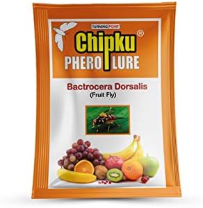 Chipku Pheromone attractant Only Fruit Lure Pack of 50 for Garden & Agriculture to Control Bactocera Dorsalis|Fruitfly for Mango, Guava, Papaya & All Fruit Crop Pheromone Trap for Guaranteed Results
