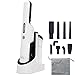 Produktbild djive Ultralight Akku Handstaubsauger, 15 kPa Saugkraft, 25 Min Laufzeit, beutellos, kabellos, Handsauger fürs Auto, Sofa, Tierhaare, Asche, Krümel, leise, Leichter Tischstaubsauger mit Zubehör, weiß