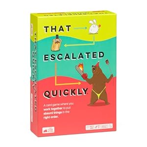 Exploding Kittens Presents That Escalated Quickly – Funny Card Games for Adults and Kids – Hilarious Family Game for Game Night with 160 Cards – Ages 10 and Up