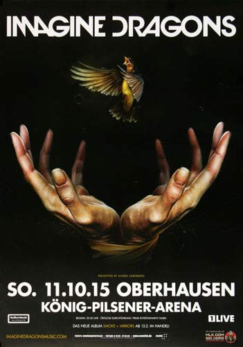 Image of Imagine Dragons - Smoke & Mirrors OBH 2015 - Poster, Concertposter, Concert