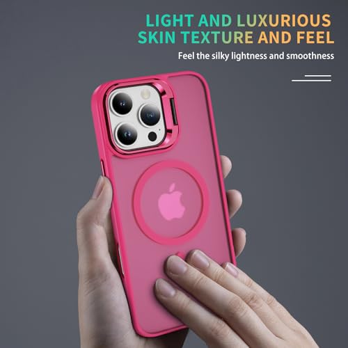 Coque iPhone 14 Pro Max MagSafe translucide mate avec béquille
