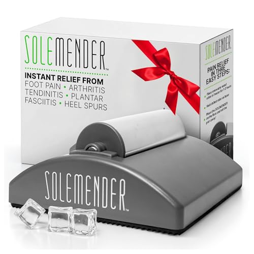 Solemender Foot Massager for Plantar Fasciitis Relief - Freezable Cold Therapy Roller to Soothe Foot Pain & Sore Arches or Heels - Cooling Massager Gift for Anyone with Neuropathy & Inflammation