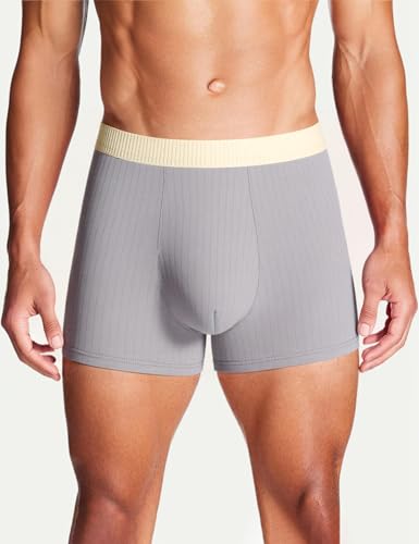 3 Pack Trunks for Men Breathable Cotton Underwear Low Rise Panties Soft Stretch Boxer Briefs3