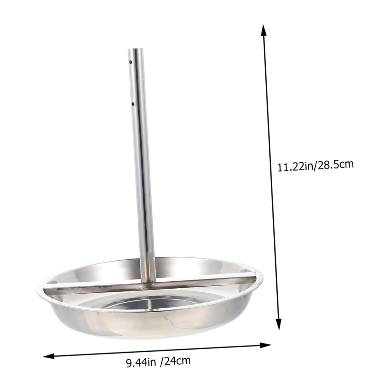 FUNOMOCYA Stainless Steel Grilled Chicken Tray Roasting Pan Vertical Holder for Outdoor Cooking Chicken Roaster Rack for Bbq Camping Oven Use Easy to Clean