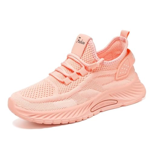 KVOTUU Summer Shoes for Women Lightweight Breathable Walking Shoes Tennis Fashion Sneakers Non Slip Athletic Running Gym Workout Casual Sports Shoe Sneakers Pink