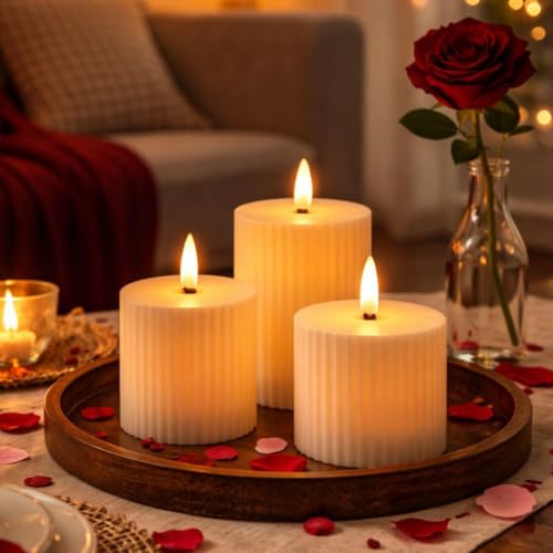Image of SATYAM KRAFT 6 Set (18 Pcs) LED Tea Light Candles | Flameless, Smokeless, Unscented | for Gifting, Home Decor, Room Decoration Lights, Balcony & Festival, Wedding Decoration Items (6 Set)