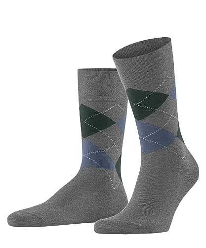 FALKE Men's Sensitive Argyle Socks, Patterned, Wide Top, Skin-Friendly, Breathable