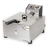 Temperatura regulable de 0 a 190 °C sin grifo de desagüe.