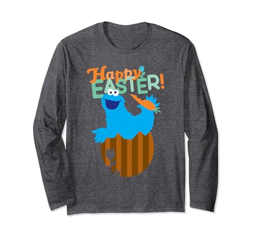 T-shirt Sesame Street Cookie Monster vêtement manches longues imprimé