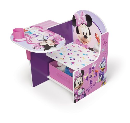 Delta Children Chair Desk With Storage Bin, Disney Minnie Mouse by Delta Children - Used condition - US$38.00