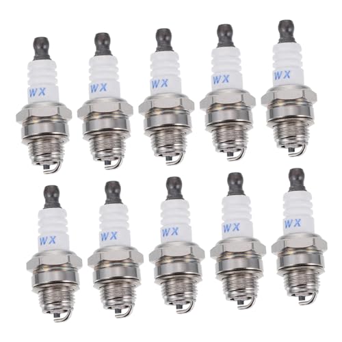 Bougies d'allumage L7T en lot de 10 pour moteur 2 temps d'équipement de jardin en métal