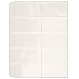 StoreSMART - Business Card Binder Pages - 10 Pack - Vinyl Plastic - VH308-10
