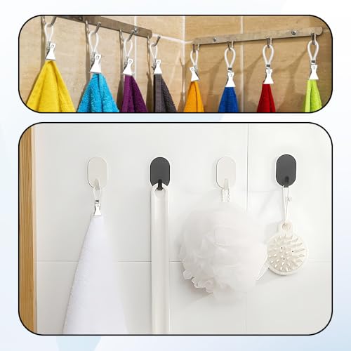ZSUIQIN 30 Stück Handtuchklammer, Multifunktions Handtuchclips, Geschirrtücher Clips,Metallklammern zum einfachen Aufhängen von Geschirrtüchern,für Handtüchern,Bad,Kücher,Balkon,Kleiderschrank(Weiß)