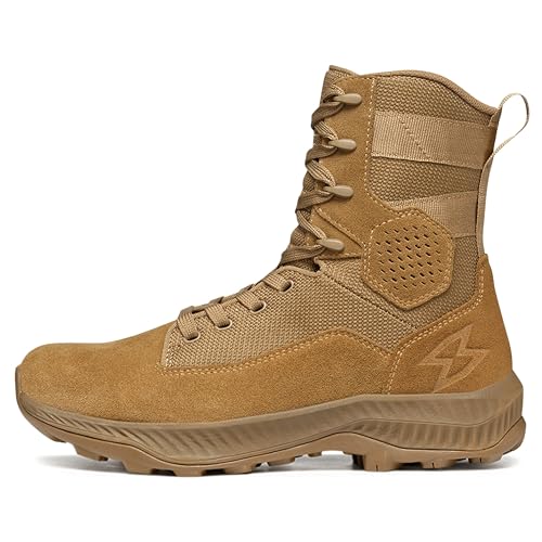 GARMONT T8 Falcon Combat Tactical Boots for Men and Women, Military, Army, Air Force, AR670-1 Compliant Footwear, Suede Leather, Lightweight and Breathable