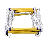 LINGOSHUN Rutschfeste Strickleiter Feuerleiter,Sicher Kletternde Rettungsleiter FüR EinsäTze in HöHe,Flammhemmend/Spacing:40cm / 50m