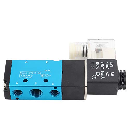 Válvula de ar solenoide de 5 vias de 2 posições 4V210-08, válvula de controle de ar solenoide, válvu