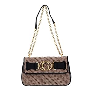Borsa donna Guess Aileen convertible shoulder strap beige/nero BS22GU29 HWAILEP1444