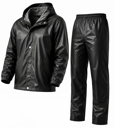 Mens Raincoat Suit with Pant Set Eluxia Series | Waterproof Light...
