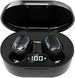 CAGPMEOL Wireless Headphones, True Wireless Earbuds with Led Display Charging Case, HD HiFi Stereo, Smart Control, Built-in Mic, IPX7 Waterproof Bluetooth Earphones for Andriod/iOS