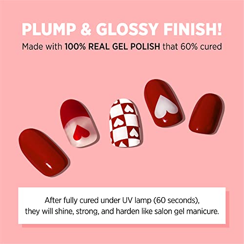 Image of Nailed It Semi Cured Gel Nail Strips - [My Dear] Gel Nail Polish Stickers Nail Gel Strips Gift for Women, Mom 22 gel nail stickers Works with Any Nail Lamps, Salon-Quality Nail wraps, Long Lasting, Easy to Apply & Remove