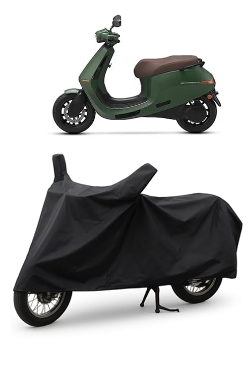 Image of Daxo Heavy Duty Waterproof Scooty & Bike Cover for Ola S1 Pro - UV Resistant, Dustproof & Rain Protection, All-Weather Outdoor Cover for Bikes & Scooty with Buckle Straps