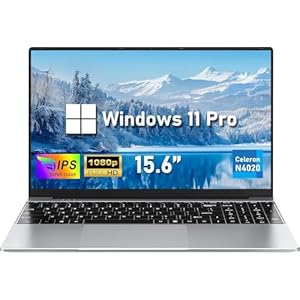 Computadora portátil, computadora portátil 2025, tapa de solapa de 15.6 pulgadas, 8 GB de RAM 256 GB SSD PC, procesador N4020, pantalla FHD 1920 x 1080 de 15.6 pulgadas, WIFI5, BT5.0