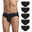 B: 5 Pack Black Briefs