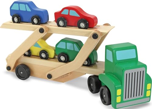 Melissa & Doug Car Carrier Truck and...