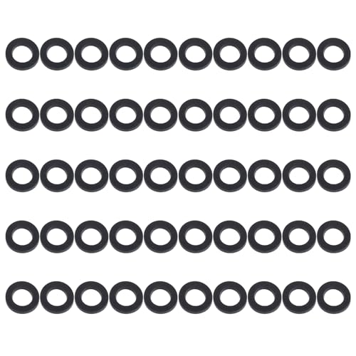50pcs Shower Head Seal Rings Rubber Flat Washers Leakproof Gaskets Set Simple Installation Upgrades for Hose Connectors Rubber Washer Seal