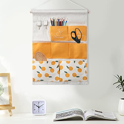 Saco de armazenamento de parede | Fruit Print à prova d'água sobre o organizador do armário da port