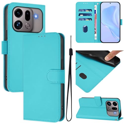 �X�}�z�P�[�X �Ή��@�� for Oppo Find X9s Pro �X�}�z�P�[�X�y�J�[�h�z���_�[�E�E�H���b�g�E�}�O�l�b�g�o�b�N���E�t���b�v�E�X�^���h�@�\�t���zLakeBlue