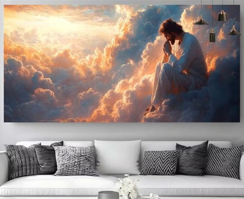 Broderie Diamant Cristal 5D Paysage XXL 40x120cm Canevas Artisanat Adulte