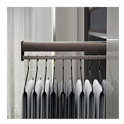 Tringle de garde-robe silencieuse à double rail pour gagner de l'espace - 5