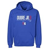 500 LEVEL Kelly Oubre Jr. Philadelphia 76ers Men's Hoodie Sweatshirt - Kelly Oubre Jr. Philadelphia 76ers Elite WHT (Royal Blue, Small)