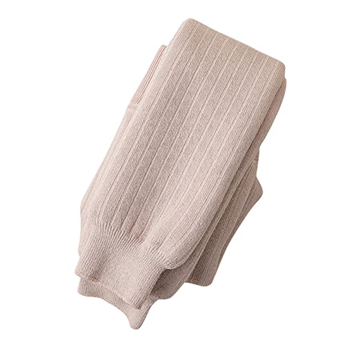 Girls Cotton Knit Tights Toddler Baby Girls Thick Fleece Warm Leggings Stretchy Dress Bottom for Kids Comfy Soft Sweatpants