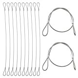 【Einfach zu bedienen】 Der einfache Schnallenmechanismus der Stahlkette erleichtert das Anbringen und Entfernen des Drahtseils. Für die Verwendung des Kabelschlosses ist kein Spezialwerkzeug erforderlich.