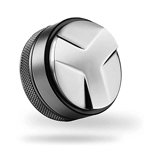 Kaffeeverteiler Edelstahl Höhenverstellbar Leveler Tool für Perfektes Kaffeemehl im Siebträger - Espresso Distributor 51mm für Perfekte Ergebnisse (51mm Ø) Cover