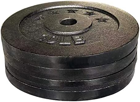 GADINO Adjustable Cast Iron Dumbbells Extra Weight Plates 10 lbs (Set of 4) Total 40 lbs