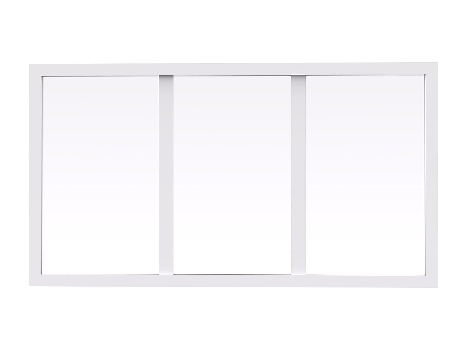 Vente-unique - Imposte Atelier en Aluminium thermolaqué - Blanc - L73 x H40 cm - Bayview