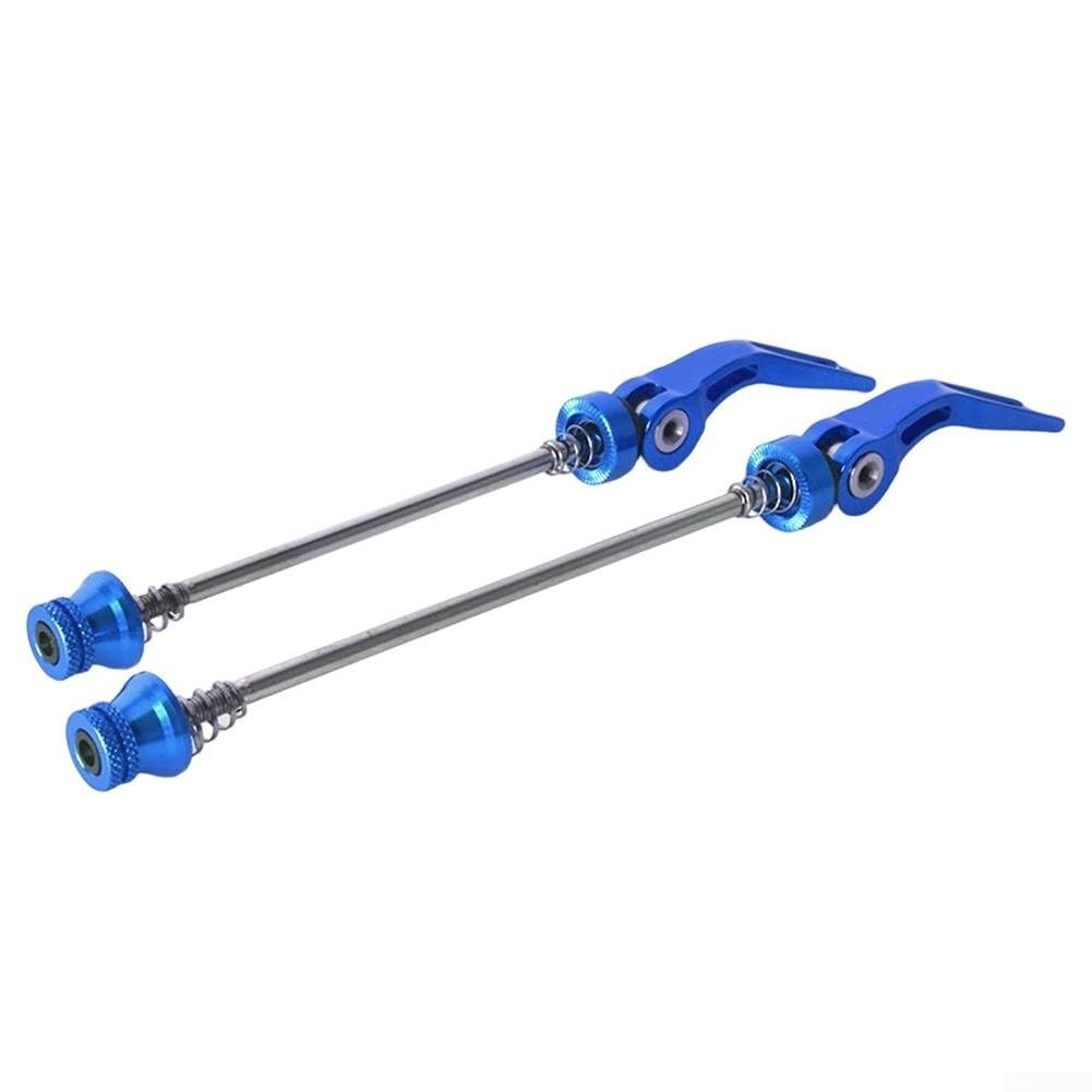 Aluminium Alloy Bike Quick Release Skewers, Cnc Lightweight Hollow Design With Steel Shaft For Mtb Road Bicycle Front 145mm And Rear 180mm(purple)