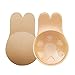 Produktbild QYY Nippel Abdeckungen Anheben - Trägerloser Klebe BH Push Up BH Rückenfrei Unsichtbar BH Selbstklebender Silikon BH für Abendkleider Ballkleider Brautkleide, Medium(suit For A/B Cup), 8CM 10CM