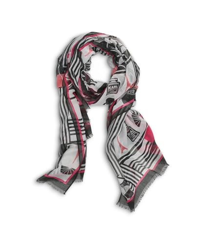KARL LAGERFELD Womens Icon Graphics Scarf Scarf