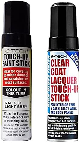 E-Tech 1 x Motorsport Black And 1 x Clear Lacquer Touch Up Stick - Etech